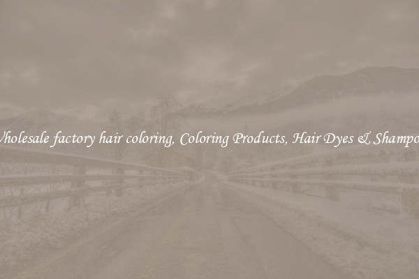 Wholesale factory hair coloring, Coloring Products, Hair Dyes & Shampoos