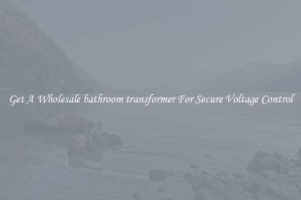 Get A Wholesale bathroom transformer For Secure Voltage Control