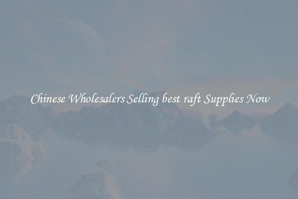 Chinese Wholesalers Selling best raft Supplies Now
