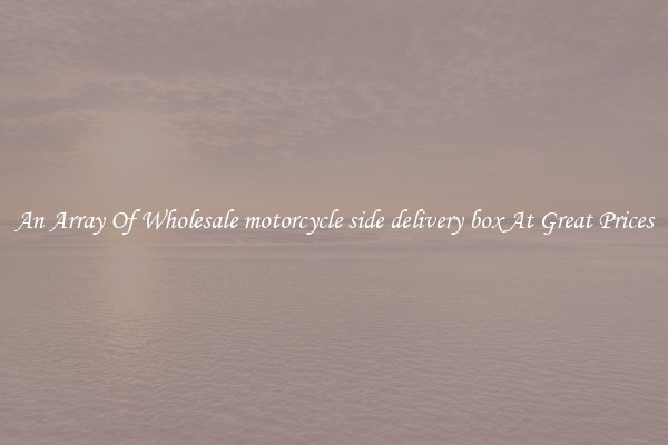 An Array Of Wholesale motorcycle side delivery box At Great Prices