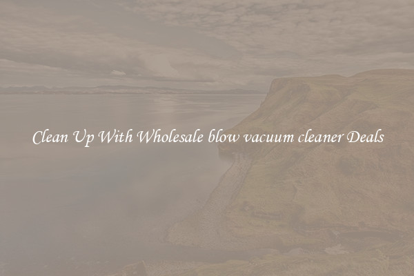Clean Up With Wholesale blow vacuum cleaner Deals