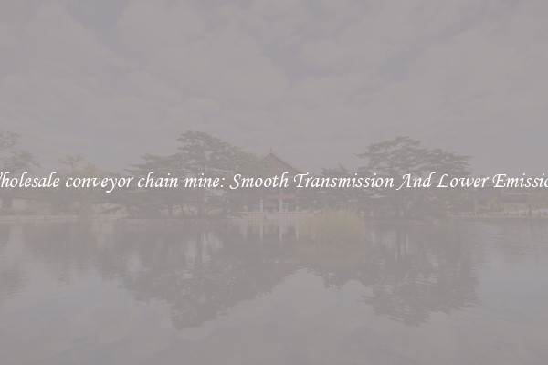 Wholesale conveyor chain mine: Smooth Transmission And Lower Emissions