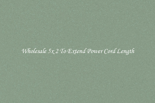 Wholesale 5x 2 To Extend Power Cord Length