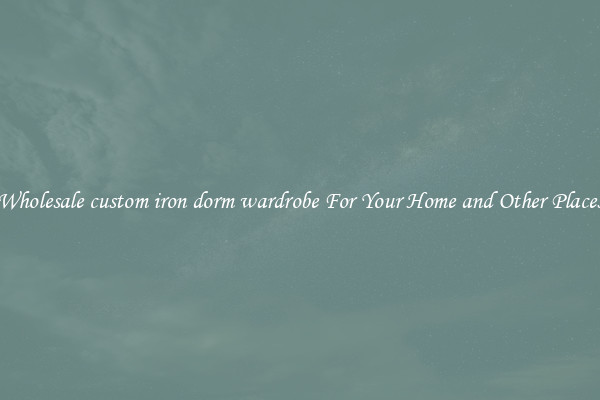 Wholesale custom iron dorm wardrobe For Your Home and Other Places