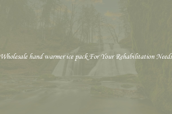 Wholesale hand warmer ice pack For Your Rehabilitation Needs