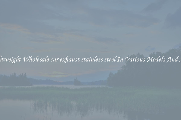 Lightweight Wholesale car exhaust stainless steel In Various Models And Sizes