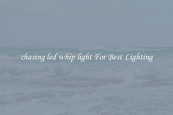 chasing led whip light For Best Lighting