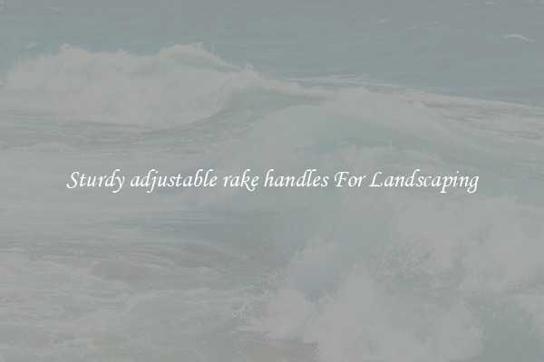 Sturdy adjustable rake handles For Landscaping